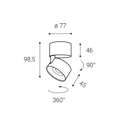 Spot LED dimabil KLIP ON LED/11W/230V LED2