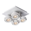 Spot LED dimabil Lucide 17906/21/31 LANDA 4xGU10/5W/230V alb