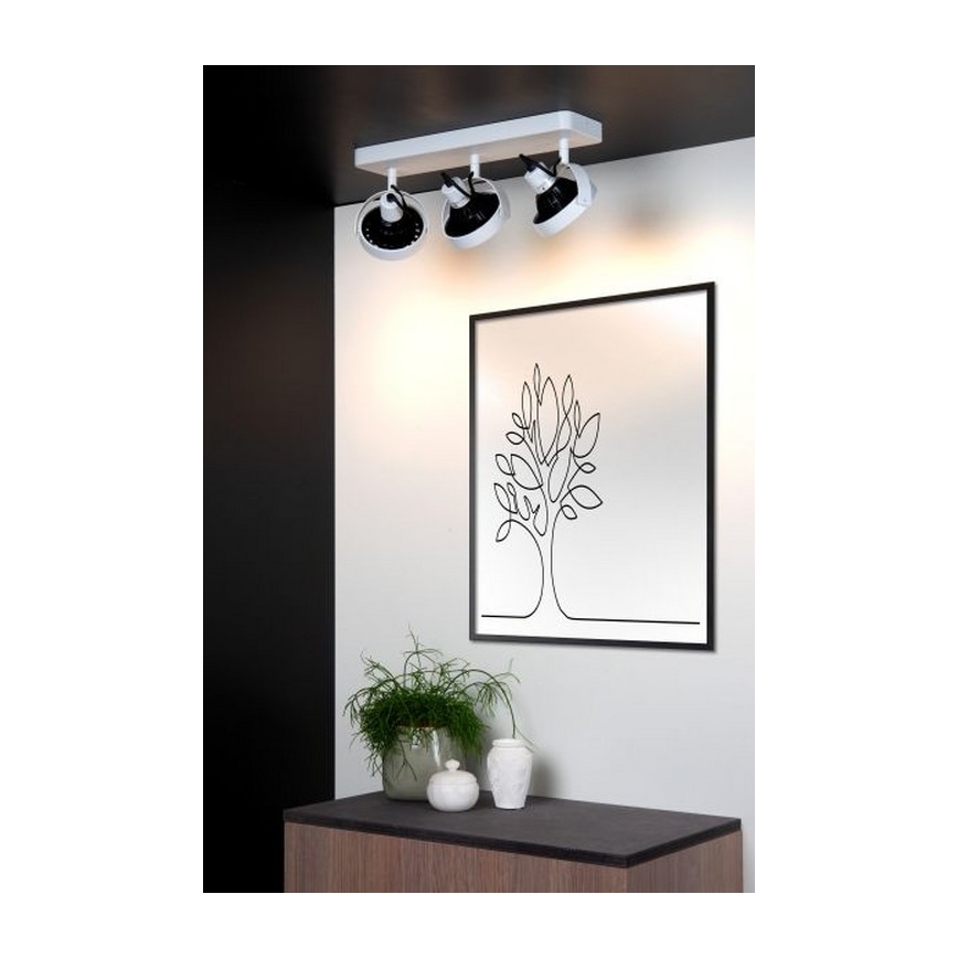 Spot LED dimabil Lucide 31931/36/31 TALA 3×GU10/12W/230V alb