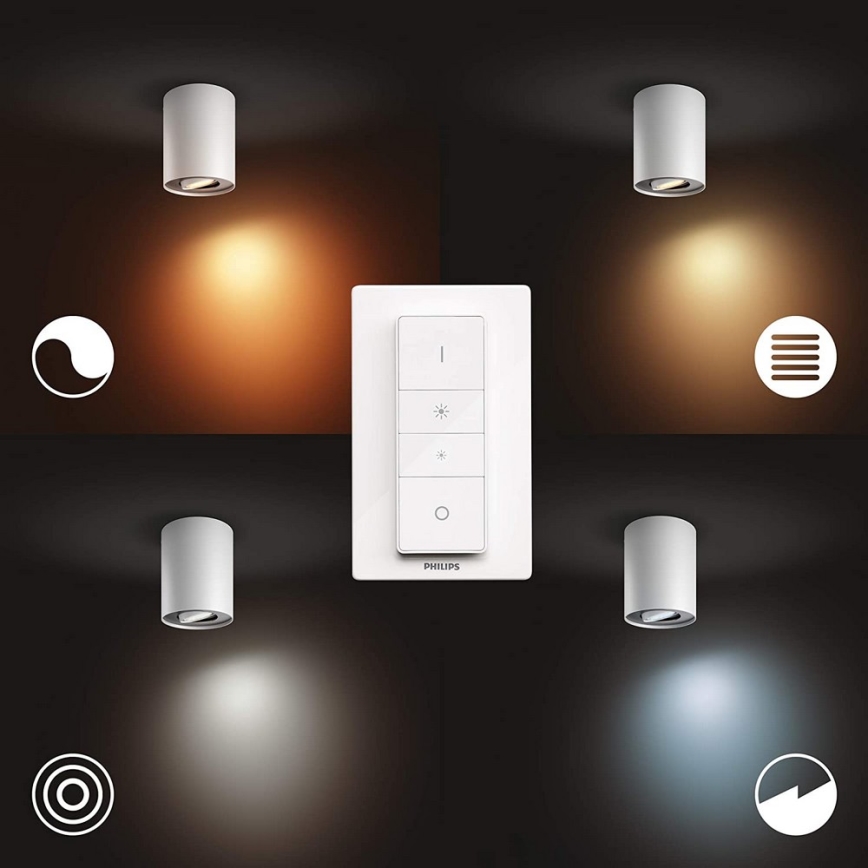 Spot LED dimabil Philips Hue PILLAR 1xGU10/4,2W/230V 2200-6500K alb
