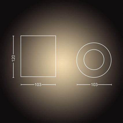 Spot LED dimabil Philips Hue PILLAR 1xGU10/4,2W/230V 2200-6500K alb