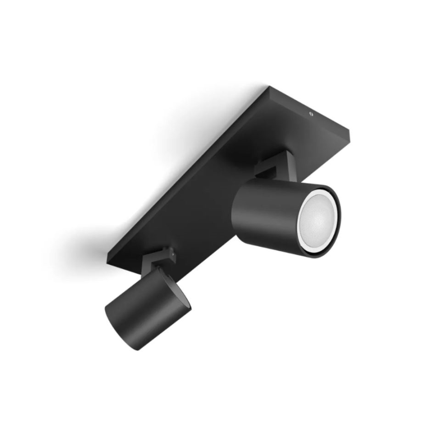 Spot LED dimabil Philips Hue RUNNER 2xGU10/4,2W/230V 2200-6500K negru + telecomandă