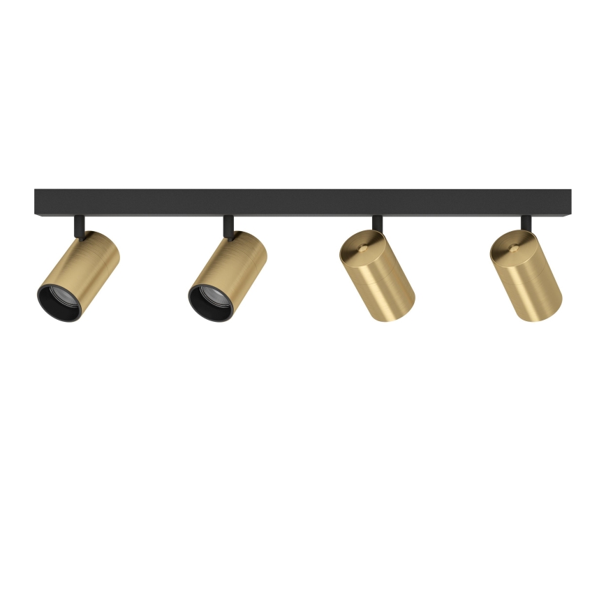 Spot LED Eglo 4xGU10/4,5W/230V 3000K negru/auriu