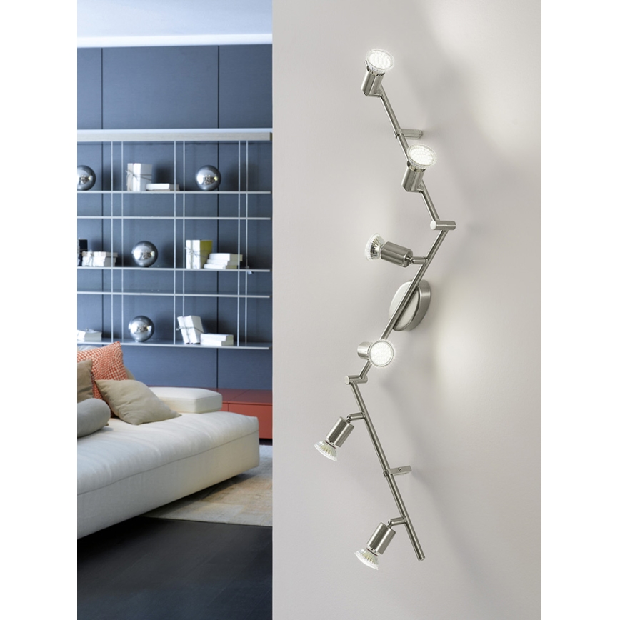 Spot LED Eglo 6xGU10-LED/2,8W/230V