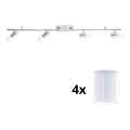 Spot LED Eglo MY CHOICE 4xE14/4W/230V crom/alb