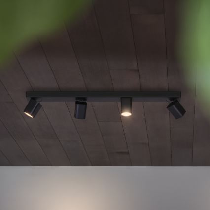 Spot LED Ideal Lux RUDY 4xGU10/7W/230V CRI 90 negru
