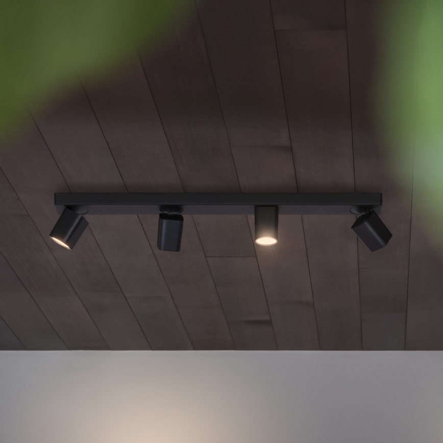 Spot LED Ideal Lux RUDY 4xGU10/7W/230V CRI 90 negru