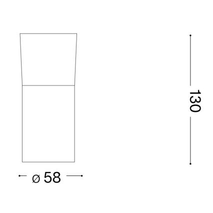 Spot LED Ideal Lux TOBY 1xGU10/7W/230V CRI 90 negru