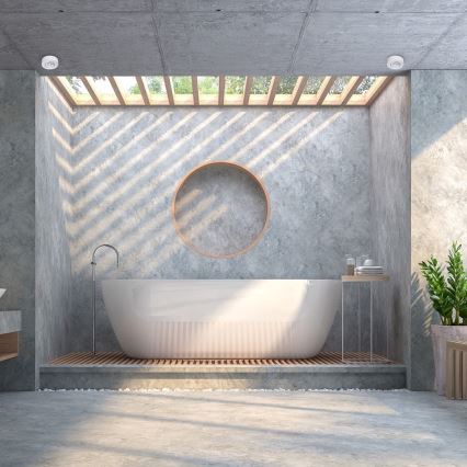 Plafonier cu spot NUSA 1xGU5,3/MR16/50W/12V rotund alb