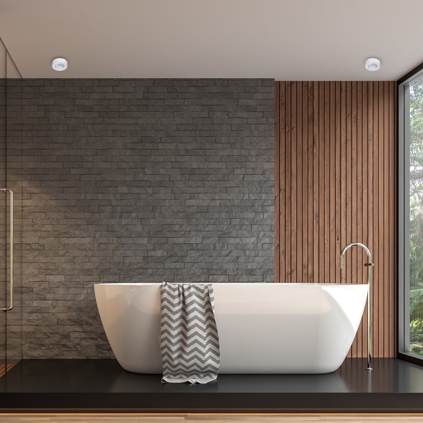 Plafonier cu spot NUSA 1xGU5,3/MR16/50W/12V rotund alb