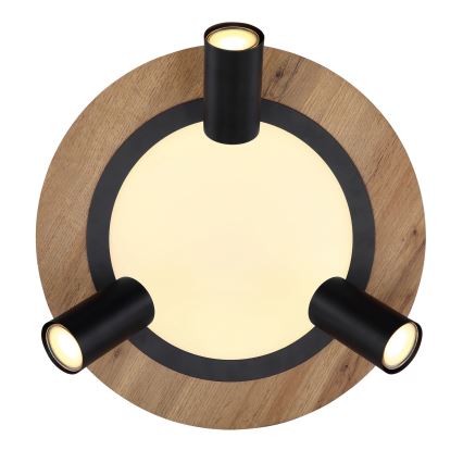 Spot LED 3xGU10/5W/230V + LED/15W/230V Globo