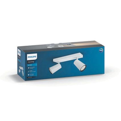 Philips 50572/31/PN - Lampa spot MYLIVING PAISLEY 2xGU10/10W/230V