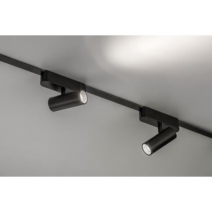 Spot LED pentru sistem de șină monofazic Rabalux LED/6W/24V 4000K negru