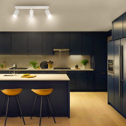 Brilagi - Spot LED RGBW dimabil SELE, 3x GU10, 6W, 230V, 2700–6500K, alb