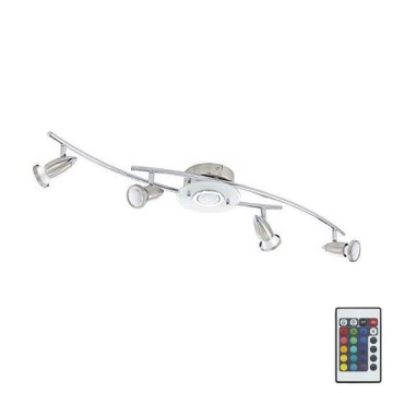 Spot LED RGB Eglo 75377 VALLIDA-C 5xGU10/4W/230V + telecomandă