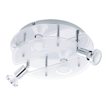 Spot LED RGBW dimabil Eglo 75381 CABO-C 4xGU10/4W/230V + telecomandă