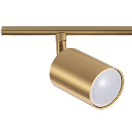 Spot LED RGBW GOLDI dimerizabil, 2xGU10/4,8W/230V, 3000K, auriu + telecomandă