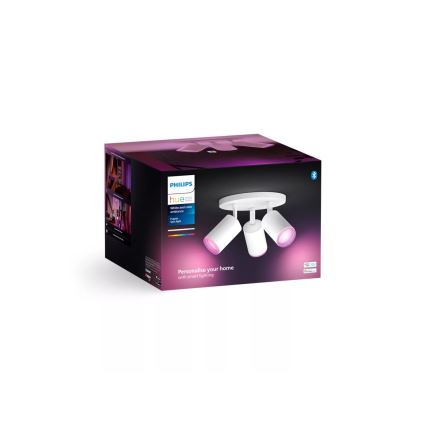 Spot LED RGBW dimabil Philips Hue FUGATO 3xGU10/4,2W/230V 2000-6500K alb