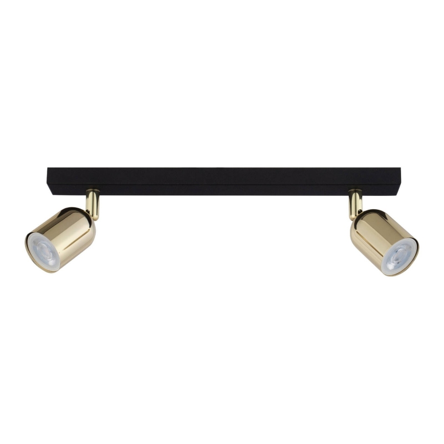 Spot LED RGBW dimabil TOP 2xGU10/6,5W/230V 2700-6500K negru/auriu