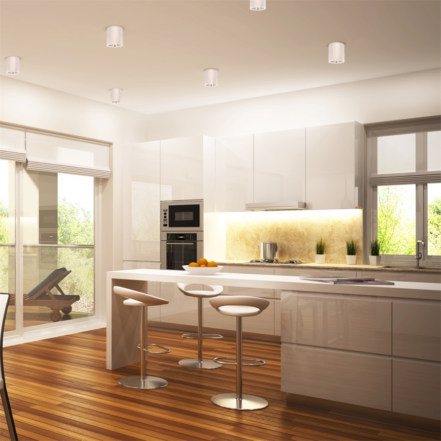 Spot LED RGBW dimmabil JUPITER 1xE27/6,5W/230V 2700–6500K Wi-Fi, Ø 13 cm, alb