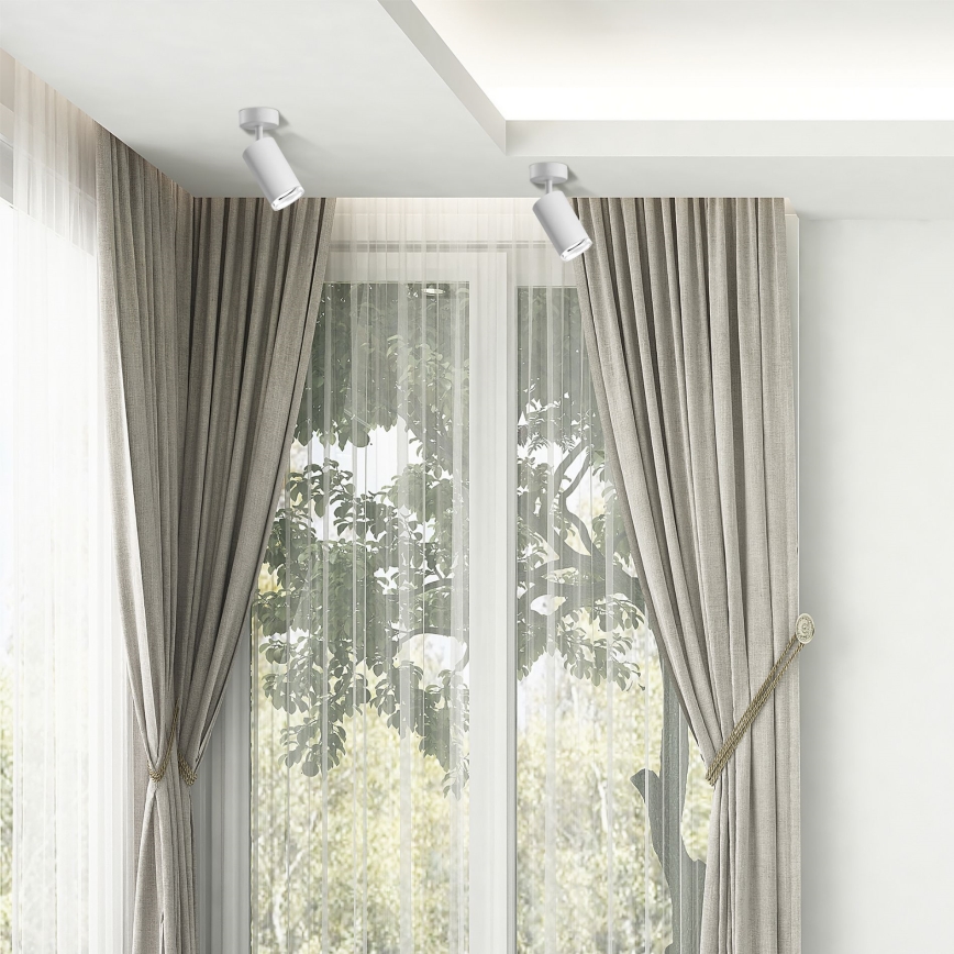 Spot LED RGBW reglabil pentru baie TURYN 1xGU10/4,8W/230V 3000K IP44 alb + telecomandă