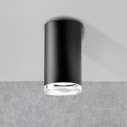 Spot LED RGBW dimabil pentru baie TURYN 1xGU10/4,8W/230V 3000K IP44 negru + telecomandă