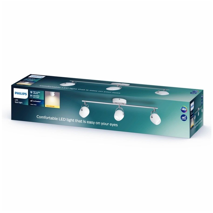 Spot LED RIVANO 3xLED/4,3W/230V Philips 50613/31/P0