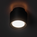 Spot LED SONOR LED/6W/230V 3000/4000/5700K + LED/1,5W 2200K Ø 9 cm negru