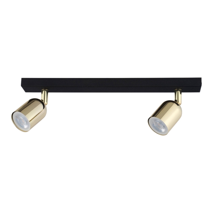 Spot LED TOP 2xGU10/10W/230V negru/auriu