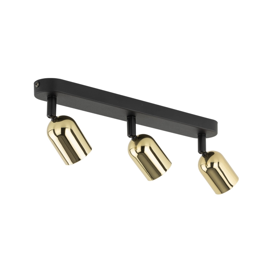 Spot LED TOP 3xGU10/10W/230V negru/auriu