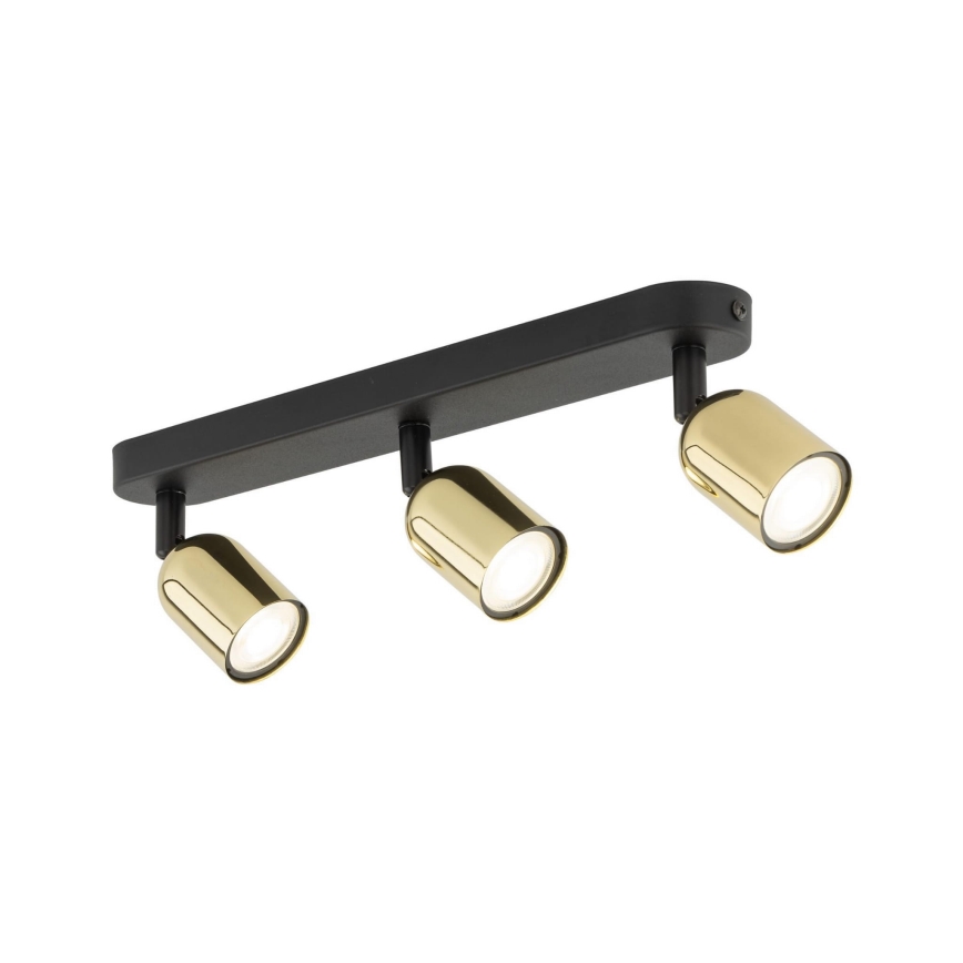 Spot LED TOP 3xGU10/10W/230V negru/auriu