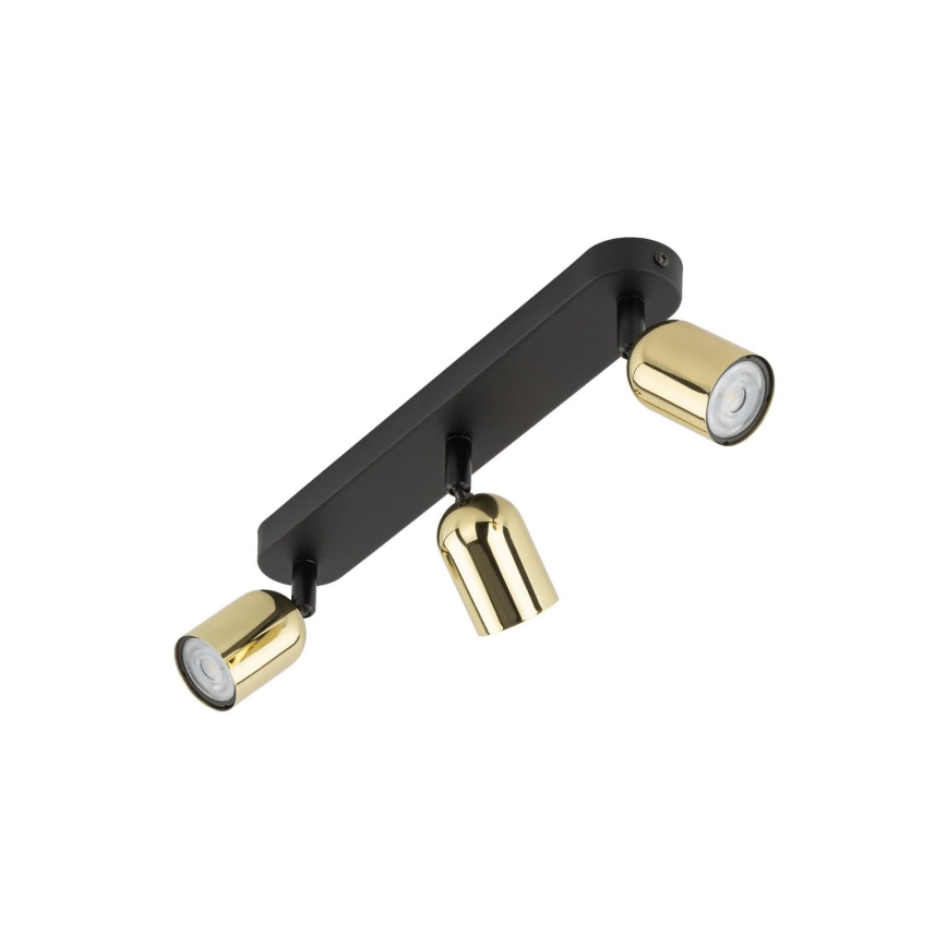 Spot LED TOP 3xGU10/10W/230V negru/auriu