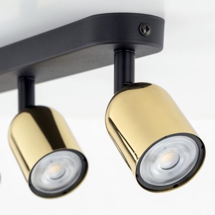 Spot LED TOP 3xGU10/10W/230V negru/auriu