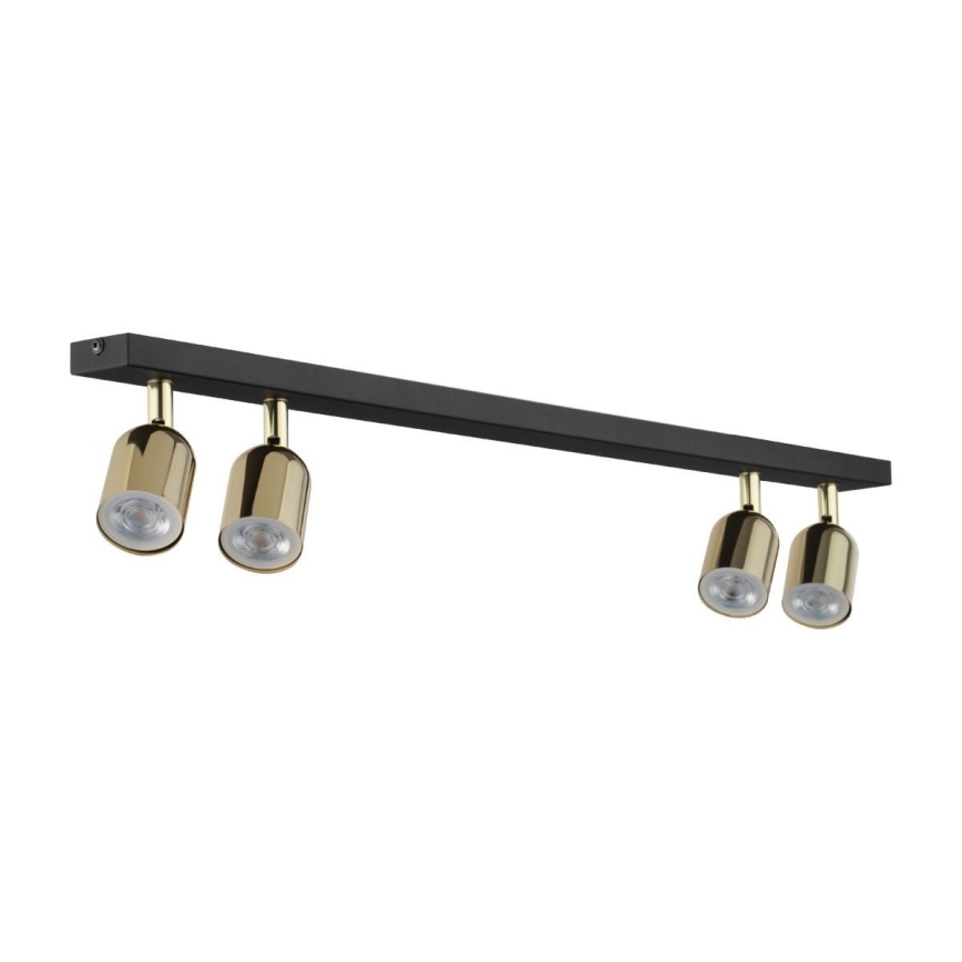 Spot LED TOP 4xGU10/10W/230V negru/auriu