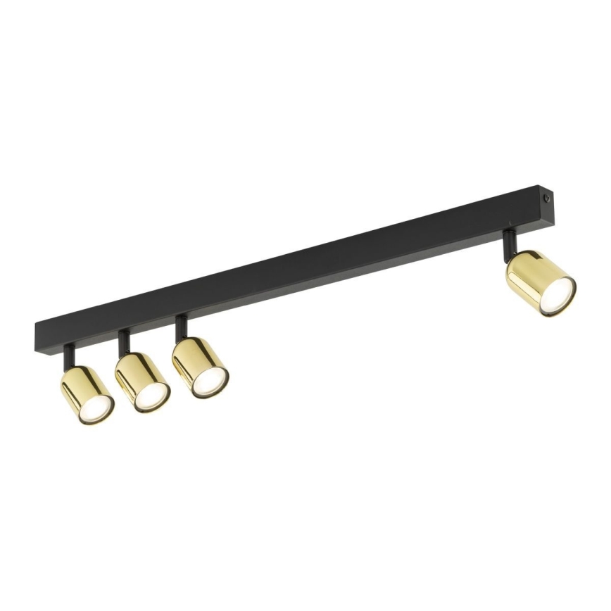 Spot LED TOP 4xGU10/10W/230V negru/auriu