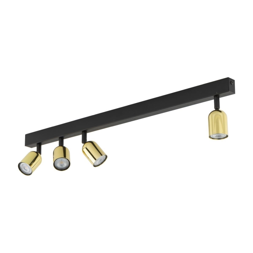 Spot LED TOP 4xGU10/10W/230V negru/auriu