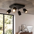 Spot LED TOP 4xGU10/10W/230V negru