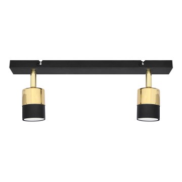 Spot LED TUBSSON 2xGU10/4,8W/230V negru/auriu