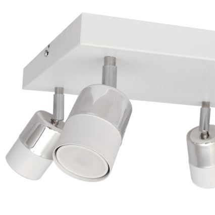 Spot LED TUBSSON 4xGU10/4,8W/230V alb/crom lucios