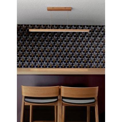 Lustra LED dimerizabilă pe cablu SMAL LED/12W/230V stejar