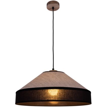 Lustră suspendată pe cablu AMIGO 1xE27/60W/230V stejar