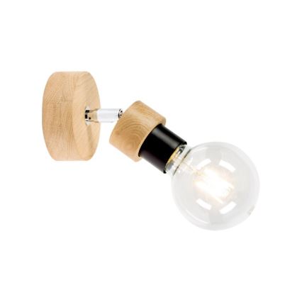 Aplică spot de perete MARJOLAINE 1xE27/25W/230V, stejar