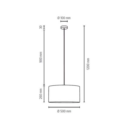Candelabru suspendat pe cablu SCARLETT 1xE27/60W/230V