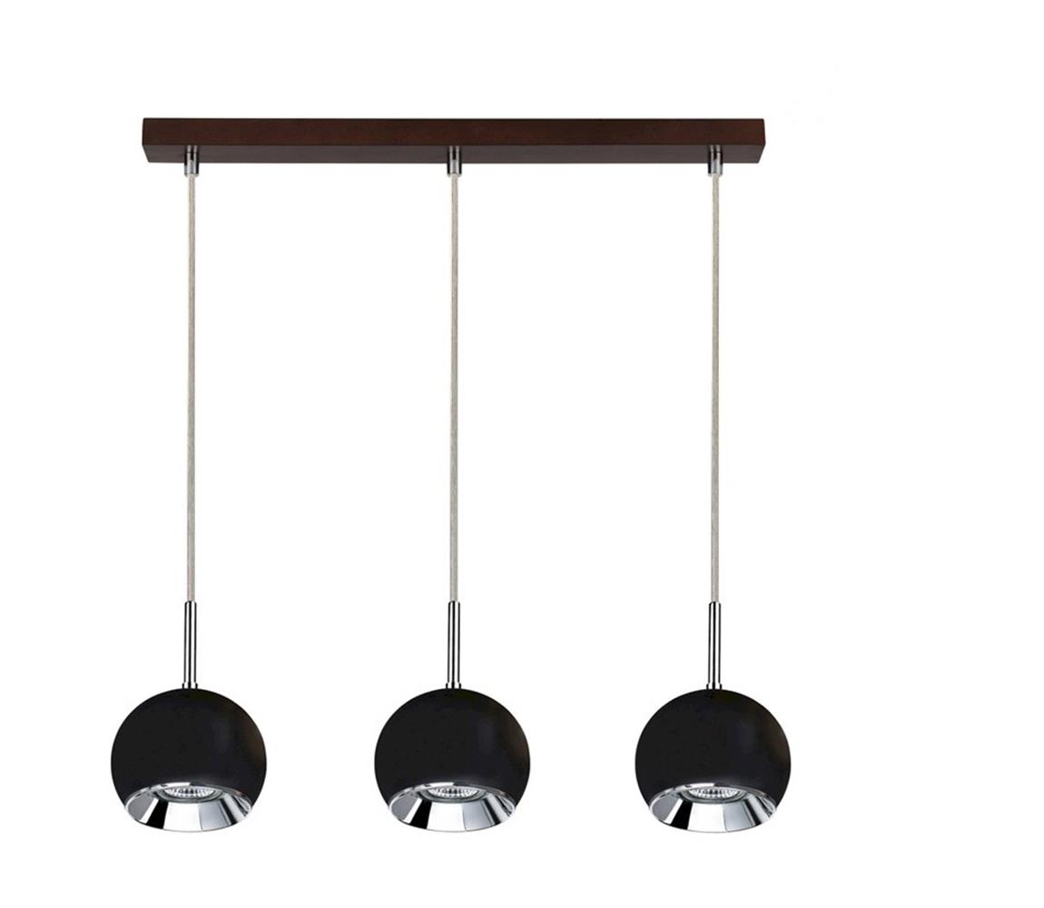 5143376 - Lustră LED pe cablu BALL WOOD 3xGU10/5W/230V