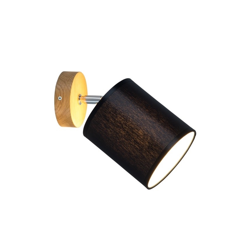 Aplică spot de perete APRILLIA 1xE27/25W/230V stejar negru