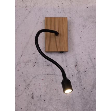 Aplică de perete LED LECTOR LED/2,5W/230V stejar