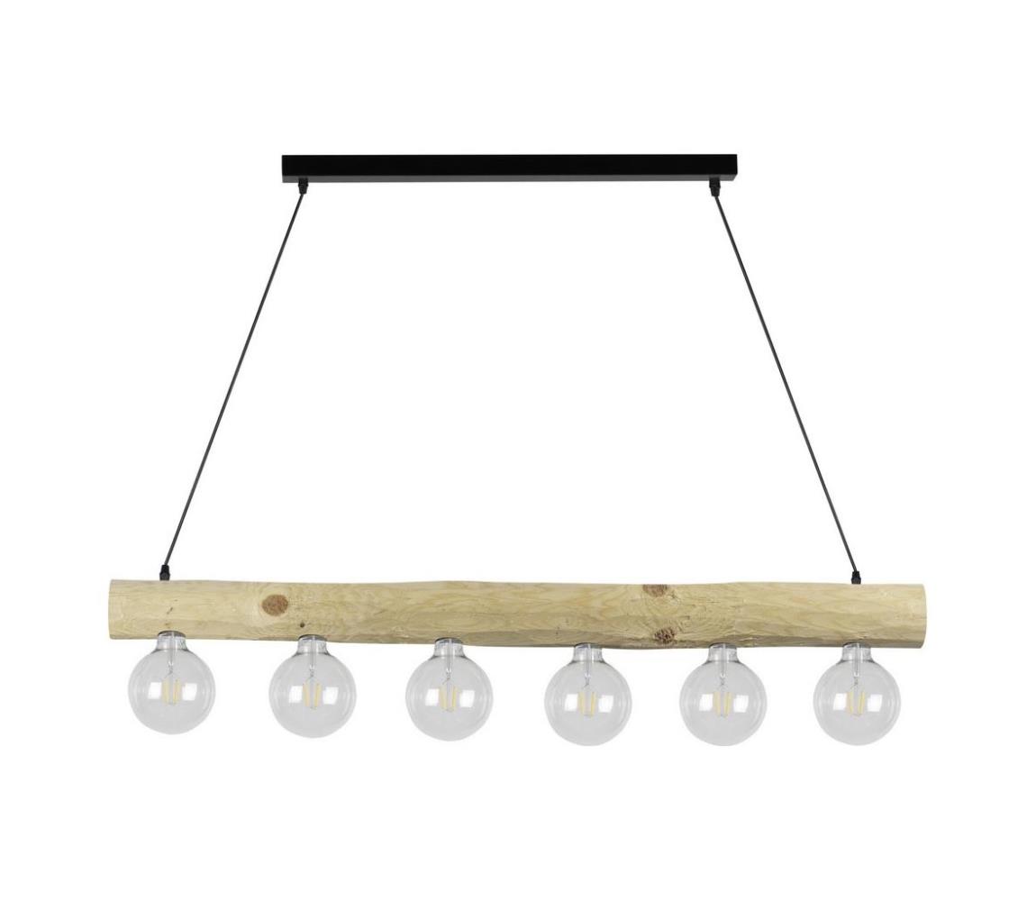 Spot-Light 69860604 - Lustră pe cablu TRABO 6xE27/60W/230V