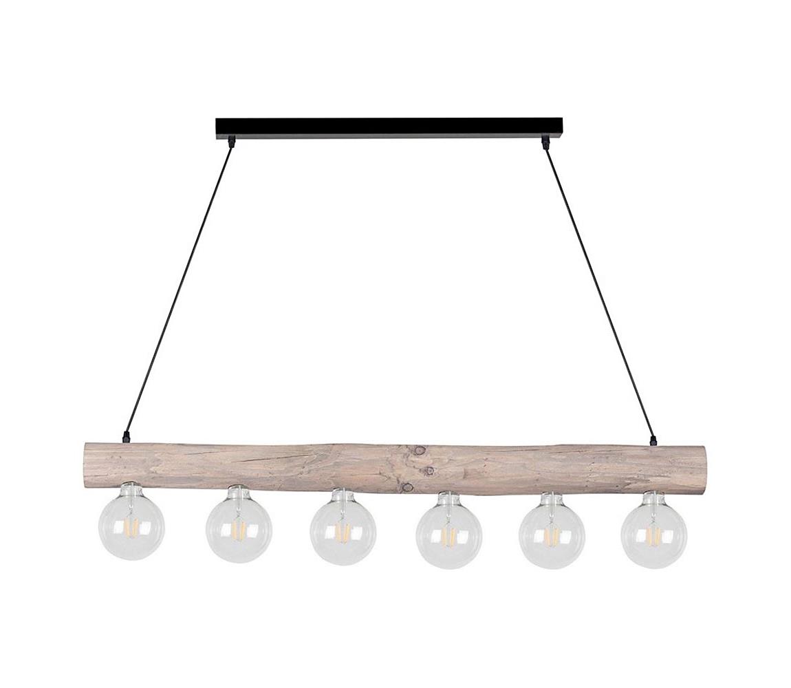 Spot-Light 69870604 - Lustră pe cablu TRABO 6xE27/60W/230V