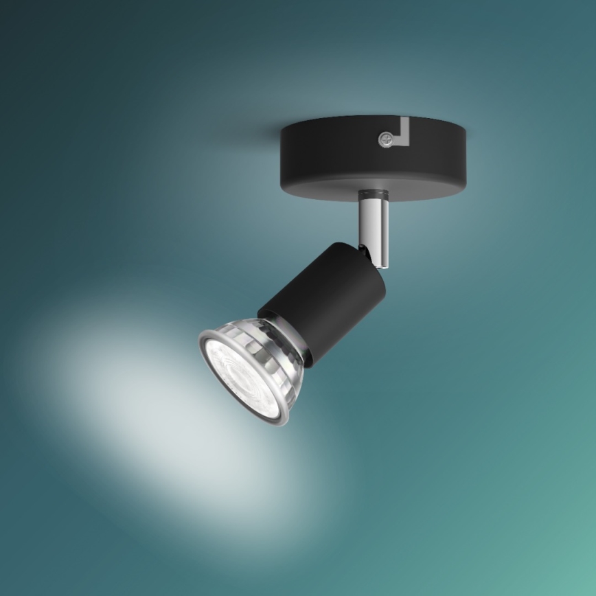 Spot 1xGU10/50W/230V negru Philips