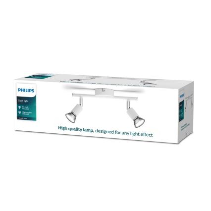 Spot 2xGU10/50W/230V alb Philips